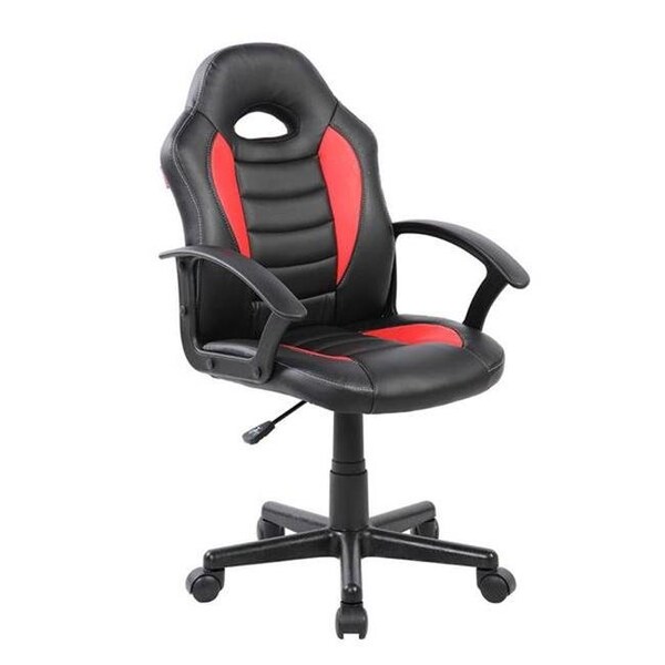 Techni Mobili RTA-KS40-RED Kids Gaming & Student Racer Chair with Wheels; Red - 35.25-39.25 x 22 x 21.25 in. RTA-KS40-RED - main